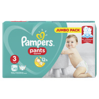 Pampers Pants Πάνες Βρακάκι No3 Jumbo Pack  6-11kg 60τμχ