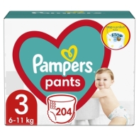 Pampers Pants Μέγεθος 3 (6kg-11kg) - 204 Πάνες-βρακάκι - 81772856