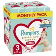 Pampers Premium Care Pants Μέγεθος 3 (6kg-11kg) - 144 Πάνες-Βρακάκι - 81761603