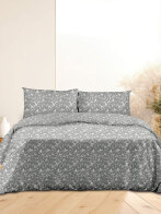 Σετ Σεντόνια Flannel 040 Grey Μονό (160x260)