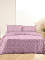 Σετ Σεντόνια Flannel 040 Pink Μονό με λάστιχο(105x205+30)