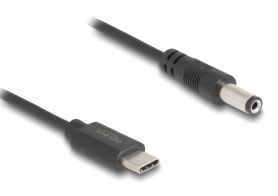 DELOCK καλώδιο USB-C σε DC 5.5 x 2.1mm 85397 1m μαύρο