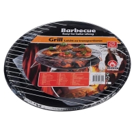 BBQ Collection Φορητό Μπολ και Σχαρα 36x36x6cm ΑΝΟΞΕΙΔΩΤΑ ΧΡΩΜΕ