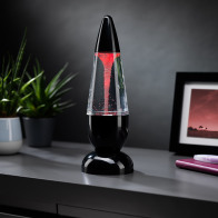 RED5 Mini Twister Διακοσμητικό Φωτιστικό Lava Lamp LED σε Μαύρο Χρώμα