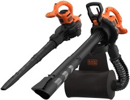 Black+Decker Φυσητήρας Απορροφητήρας Τεμαχιστής Χειρός με Σακίδιο Πλάτης και Ρυθμιση Έντασης 2900W