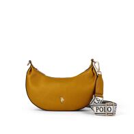 US Polo Assn. Τσάντα ώμου mini 28x7x14.5cm σειρά New Mansion Mustard