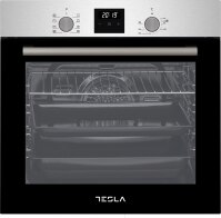 Tesla Φούρνος Άνω Πάγκου 60lt χωρίς Εστίες Π60εκ. Inox Μαύρο