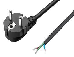 POWERTECH καλώδιο τροφοδοσίας CAB-P038 CCS 3x 0.75mm² 1.8m μαύρο