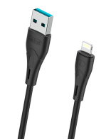 CELEBRAT καλώδιο Lightning σε USB CB-18I 15W 2.4A 480Mbps 1m μαύρο