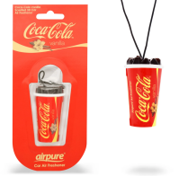 AIRPURE COCA-COLA VANILLA - Ποτήρι  3D αρωματικό αυτοκινήτου με άρωμα βανίλια