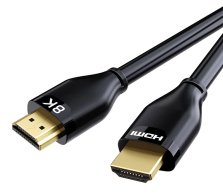 Cabletime Καλώδιο HDMI 2.1 CT-HM8K με Ethernet 8K/60Hz 48 Gbps 1m Μαύρο