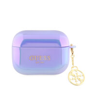 Guess 4G Charm Θήκη Σιλικόνης Iridescent Purple για Apple AirPods Pro