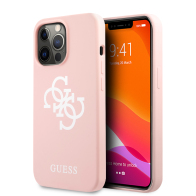 Guess 4G Logo Back Cover Σιλικόνης Ροζ (iPhone 13 Pro)