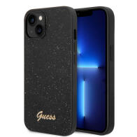 Guess Glitter Flakes Back Cover Μεταλλικό Μαύρο (iPhone 14 Plus) 260