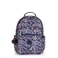 Kipling Σακίδιο πλάτης με θέση PC 15'' 35x44x20cm σειρά Seoul Palm Fiesta