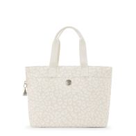 Kipling Τσάντα χειρός 50x32x17cm σειρά Colissa L White Cheetah