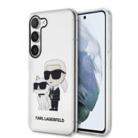 Karl Lagerfeld Karl & Choupette Back Cover Πλαστικό / Σιλικόνης Glitter Transparent (Galaxy S23)