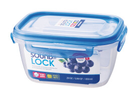 LOCK LOCK Δοχείο Παραλληλόγραμμο 850ml 16.7x12.5x8.7 εκ. Sound Lock - LEP532