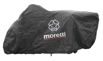 MORETTI κουκούλα μηχανής LXMA2739 με θήκη S 203x83x119cm μαύρη