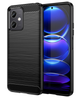 POWERTECH θήκη Carbon MOB-1848 για Xiaomi Note 12 5G/Poco X5 μαύρη