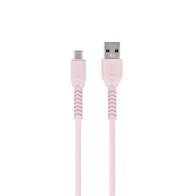 Maxlife USB 2.0 Cable USB-C male - USB-A male Ροζ 1m (MXUC-04CP)