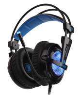 Sades Gaming Headset Locust Plus USB 7.1CH με 40mm Ακουστικά