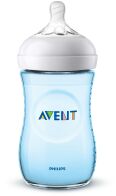 Philips Avent Μπιμπερό Πλαστικό Natural Μπλε με Θηλή Σιλικόνης Αργής Ροής 1m+ 260ml Κατάλληλο για Κολικούς SCF035/17