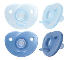 Philips Avent Πιπίλα Soothie Σιλικόνης Blue 0+ 2τμχ SCF099/21