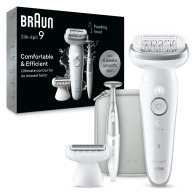 BRAUN Αποτριχωτική Μηχανή Wet&Dry Sesnsosmart + 10 Εξαρτήματα - SES9-241