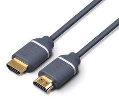 Philips Kαλώδιο HDMI 2.0 4K 3D Copper 3m SWV5630G Γκρι