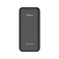 Tellur PBC303 Power Bank 30000mAh με 2 Θύρες USB-A και 2 Θύρες USB-C Μαύρο