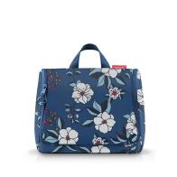 Reisenthel τσαντάκι καλλυντικών 28x23x10cm toiletbag XL Garden Blue