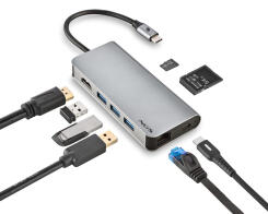 NGS Wonderdock 8 USB-C Docking Station με HDMI 4K PD Ethernet Ασημί