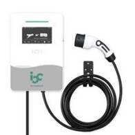 IOcharger Σταθμός Φόρτισης EV IOCAW05C Επίτοιχος 1x22kw με Καλώδιο 5 Μέτρα AC 3 Φάσεων Μονός Type 2 4G MID