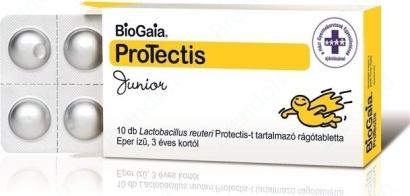 Cube BioGaia ProTectis Junior Chewable Προβιοτικά για Παιδιά 10 μασώμενες ταμπλέτες Φράουλα