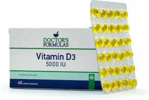 Doctor's Formulas Vitamin D3 Βιταμίνη για Ανοσοποιητικό 5000iu 60 μαλακές κάψουλες