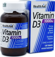 Health Aid Vitamin D3 Βιταμίνη για Ανοσοποιητικό 1000iu 120 ταμπλέτες