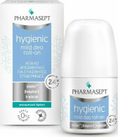 Pharmasept Hygienic Mild Αποσμητικό 24h σε Roll-On Χωρίς Αλουμίνιο 50ml