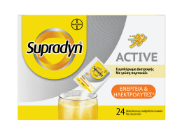 Supradyn Active Συμπλήρωμα Διατροφής για Ενέργεια και Ηλεκτρολύτες με Μαγνήσιο και Κάλιο, 24 φακελλίσκοι