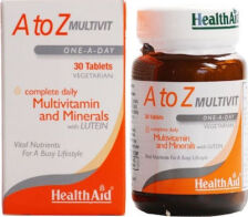 Health Aid A To Z Multivit Βιταμίνη για Ενέργεια 30 ταμπλέτες