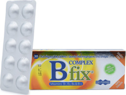 Uni-Pharma B Complex Fix Βιταμίνη για Ενέργεια, τα Μαλλιά & τo Δέρμα 30 ταμπλέτες