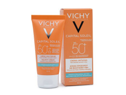 Vichy Capital Soleil Velvety Αδιάβροχη Αντηλιακή Κρέμα Προσώπου SPF50 50ml