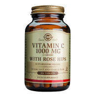 Solgar Vitamin C with Rose Hips Βιταμίνη για Ενέργεια & Ανοσοποιητικό 1000mg 100 ταμπλέτες