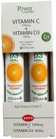 Power Of Nature Βιταμίνη Vitamin C 1000mg 24 αν. δισκία & Vitamin D3 1000iu 24 αν. δισκία για Ενέργεια & το Ανοσοποιητικό