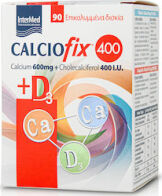 Intermed Calciofix 400 Συμπλήρωμα Διατροφής Ασβεστίου & Βιταμίνης D3 90 Δισκία