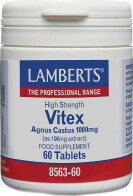 Lamberts Vitex Agnus Castus Εκχύλισμα Αποξηραμένων Καρπών Άγκνους 1000mg 60tabs