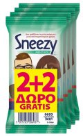 Μεγα Promo Sneezy Menthol Υγρά Μαντηλάκια Για Το Κρυολόγημα 12τμχ 2+2 Δώρο