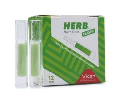 Vican Herb Cigarette Holder Gold 12 Φίλτρα με Θήκη