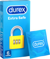 Durex Προφυλακτικά Extra Safe 6τμχ