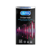 Durex Προφυλακτικά Intense με Επιβραδυντικό και Ραβδώσεις 12τμχ